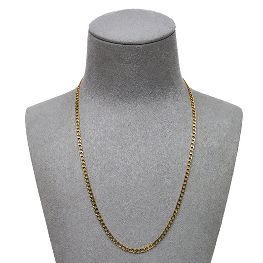 Pre-Owned 9ct Gold Curb Chain Necklace 18 Inch