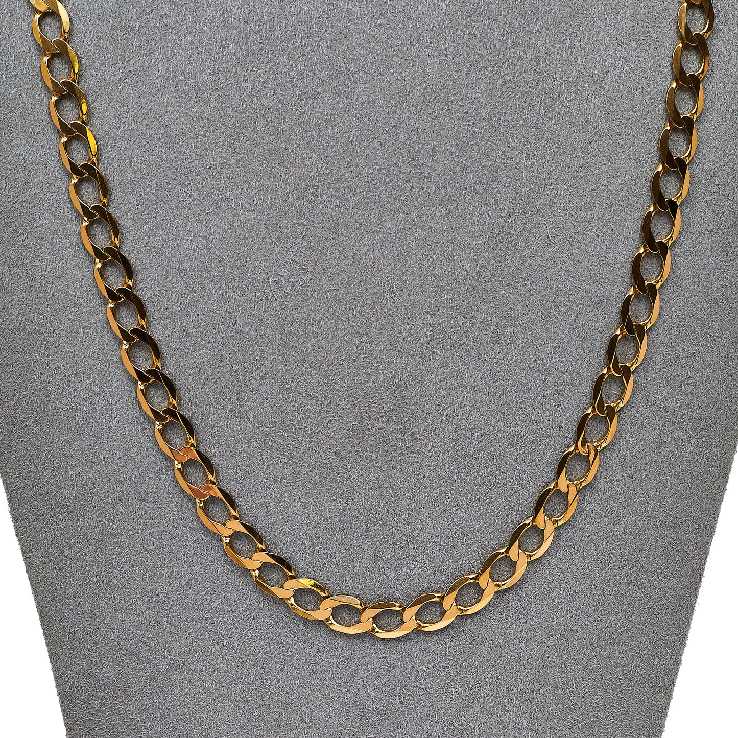 Pre-Owned 9ct Gold Curb Chain Necklace 22 Inch