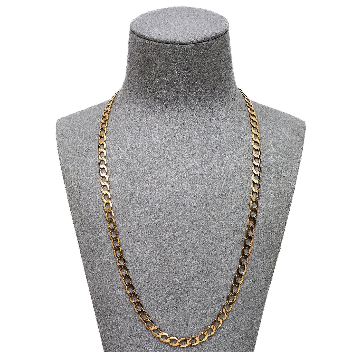 Pre-Owned 9ct Gold Curb Chain Necklace 22 Inch