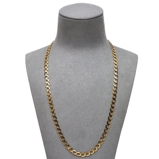 Pre-Owned 9ct Gold Curb Chain Necklace 22 Inch