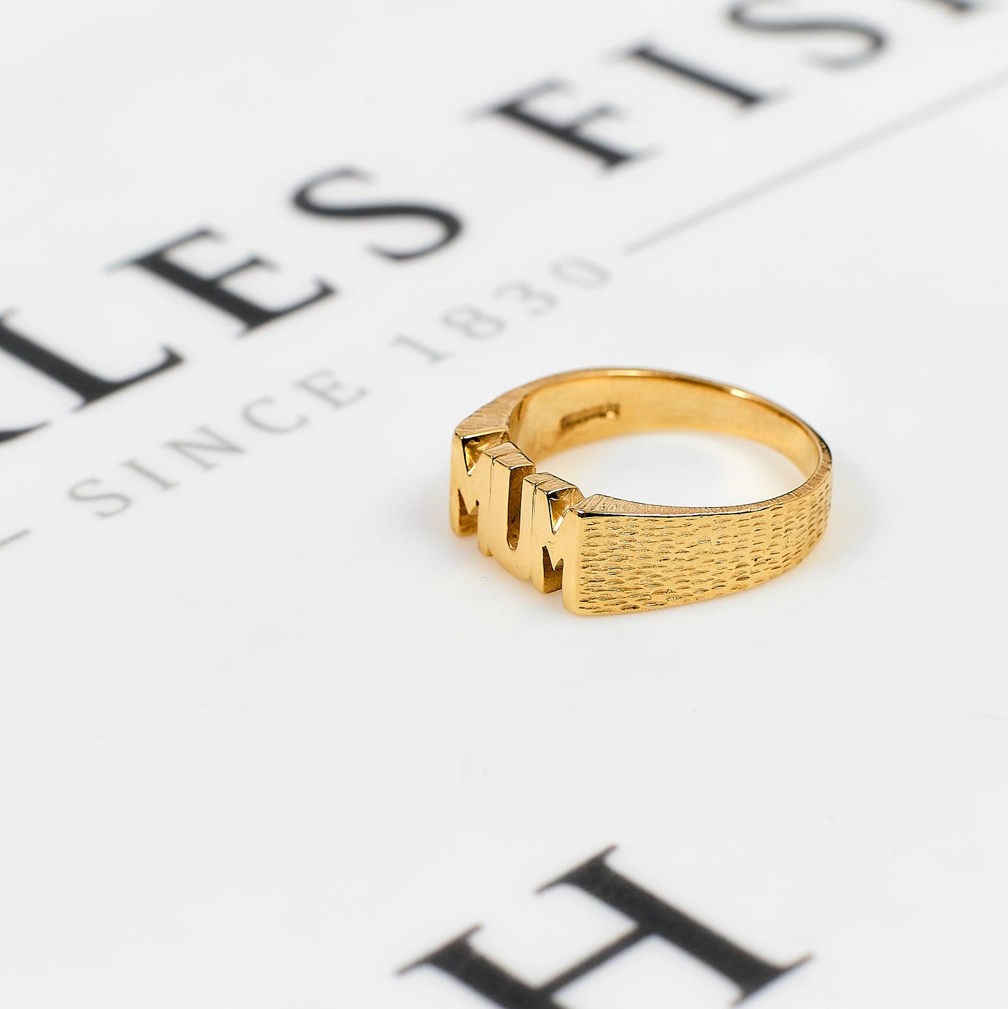 Pre-Owned 9ct Gold MUM Cherish Ring Size N