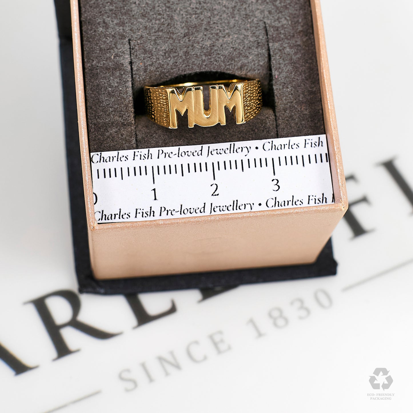 Pre-Owned 9ct Gold MUM Cherish Ring Size N