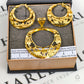 Pre-Owned 18ct Gold Leaf Design Openwork Jewellery SET
