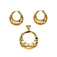 Pre-Owned 18ct Gold Leaf Design Openwork Jewellery SET