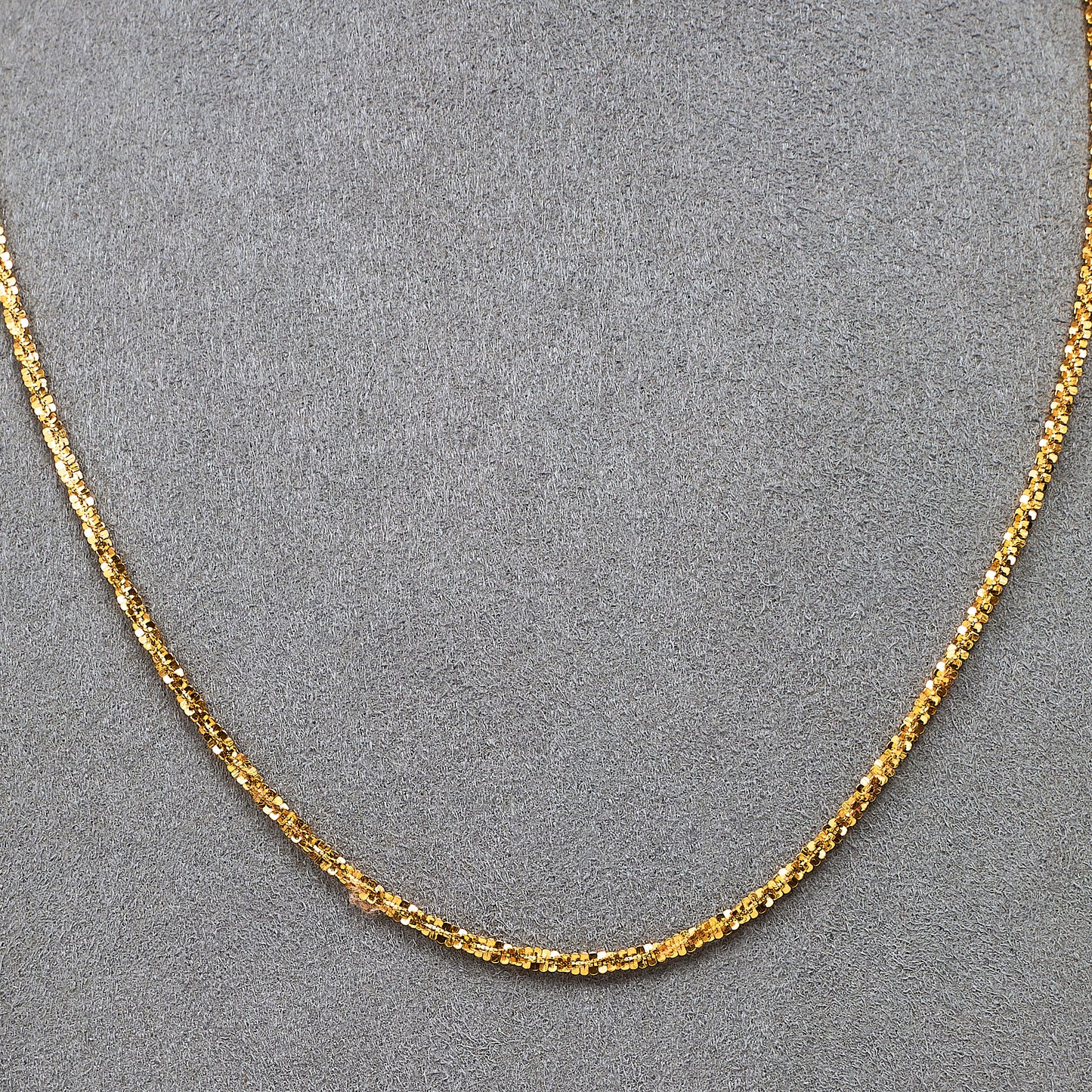 Pre-Owned 18ct Gold Twist Design Necklace 16 Inch