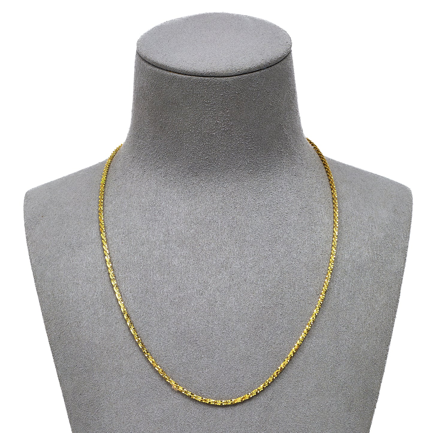 Pre-Owned 18ct Gold Twist Design Necklace 16 Inch