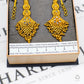 Pre-Owned 22ct Gold Synthetic Stone Earrings & Hair Chains