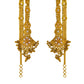Pre-Owned 22ct Gold Synthetic Stone Earrings & Hair Chains