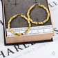 Pre-Owned 9ct Gold Twist Creole Hoop Earrings