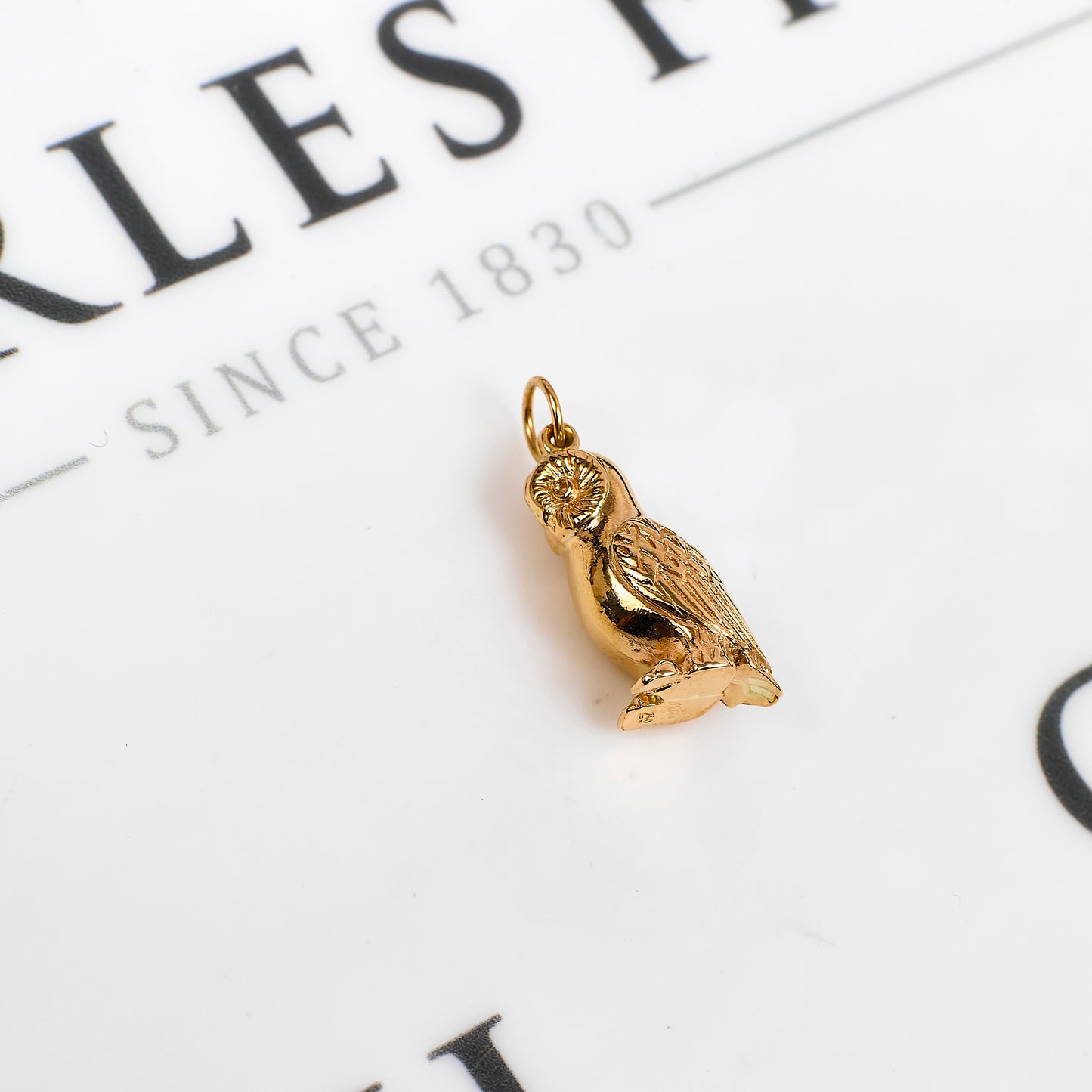 Pre-Owned 9ct Gold Wise Owl Charm