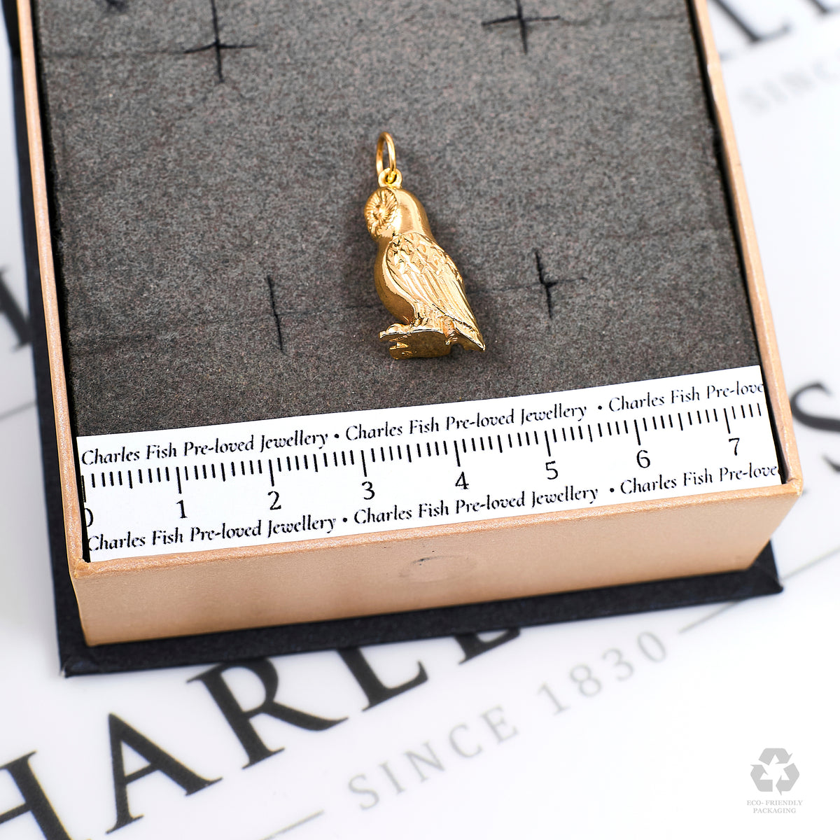 Pre-Owned 9ct Gold Wise Owl Charm