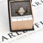 Pre-Owned 9ct Gold Oval Diamond Cluster Ring Size N