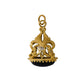 Pre-Owned 9ct Gold Cabochon Onyx & Diamond Fleur De Lis Fob