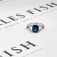 Pre-Owned 18ct White Gold Rectangle Sapphire & Diamond Ring