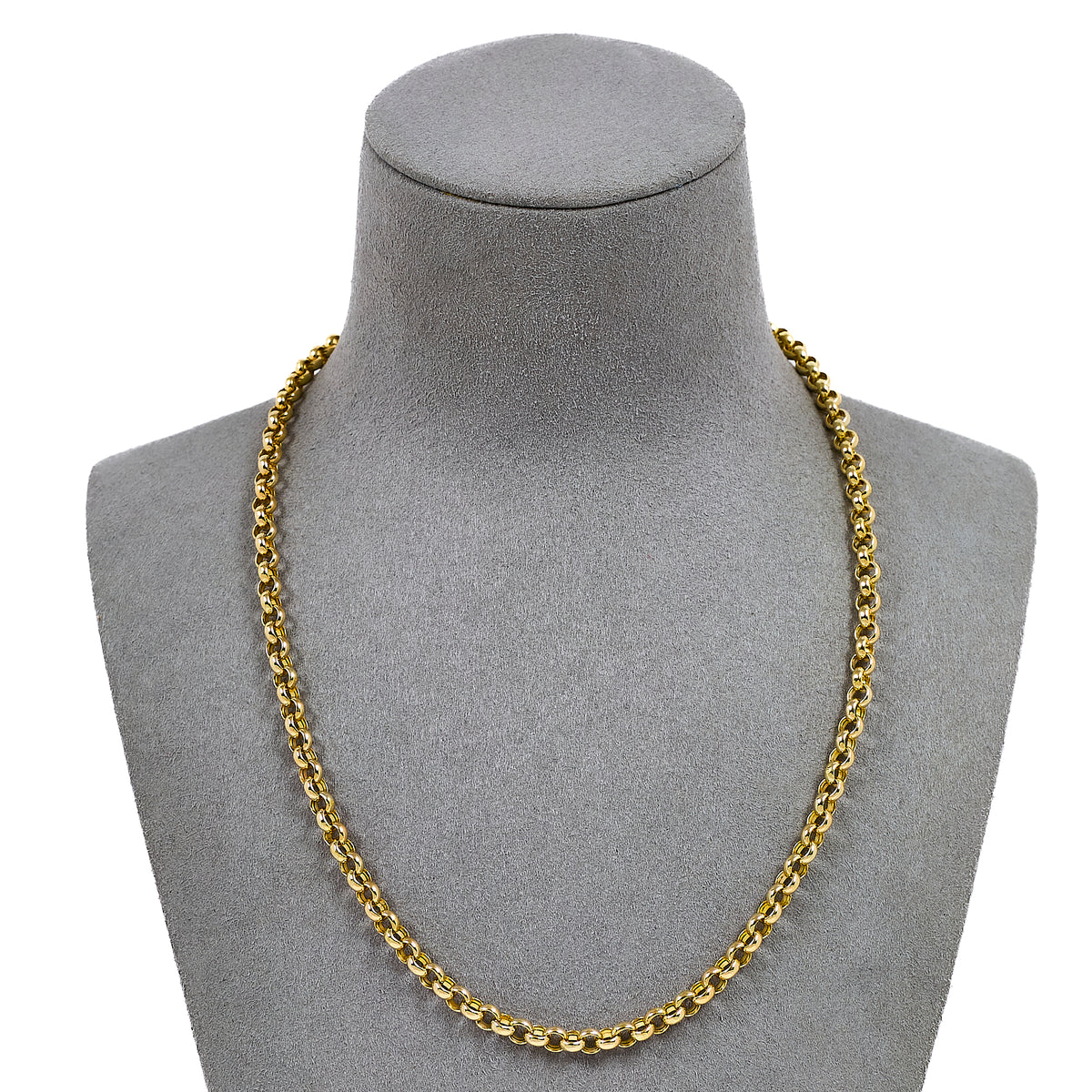 Pre-Owned 9ct Gold Belcher Chain Necklace 18 Inch