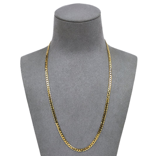 Pre-Owned 9ct Gold Curb Chain Necklace 20 Inch