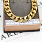Pre-Owned 9ct Gold Pattern Polish Curb Chain Bracelet 8 Inch