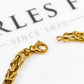 Pre-Owned 14ct Gold Square Byzantine Bracelet 9 Inch