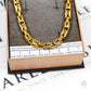 Pre-Owned 14ct Gold Square Byzantine Bracelet 9 Inch