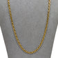 Pre-Owned 14ct Gold Anchor Chain Necklace 22 Inch
