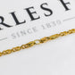 Pre-Owned 14ct Gold Anchor Chain Necklace 22 Inch