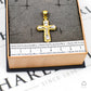 Pre-Owned 14ct Gold 2 Tone Crucifix Pendant