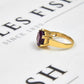 Pre-Owned 9ct Gold Hexagon Amethyst Ring Size N