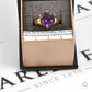 Pre-Owned 9ct Gold Hexagon Amethyst Ring Size N