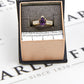 Pre-Owned 9ct Gold Pear Cut Amethyst & Diamond Ring Size N