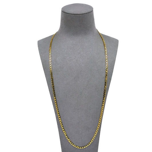 Pre-Owned 9ct Gold Curb Chain Necklace 28 Inch