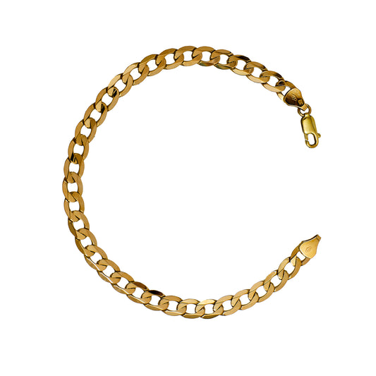Pre-Owned 9ct Gold Curb Chain Bracelet 8 Inch
