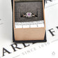 Pre-Owned 9ct White Gold Heart Pink Sapphire & Diamond Cluster Ring