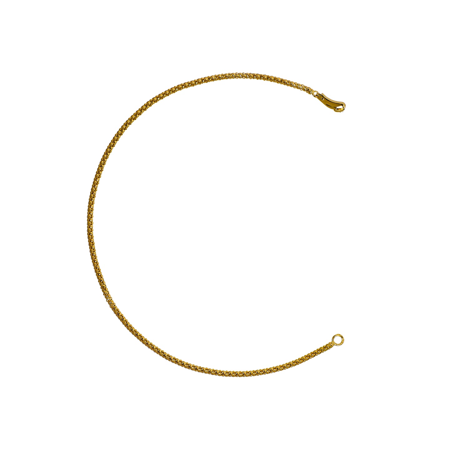 Pre-Owned 18ct Gold Popcorn Chain Bracelet 7 Inch