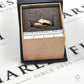 Pre-Owned 18ct Gold Tricolor Trillion Cut Diamond Ring