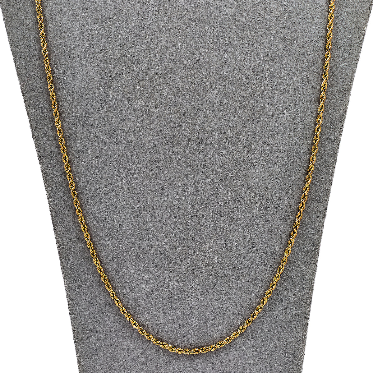 Pre-Owned 9ct Gold Rope Chain Necklace 26 Inch