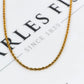 Pre-Owned 9ct Gold Rope Chain Necklace 26 Inch