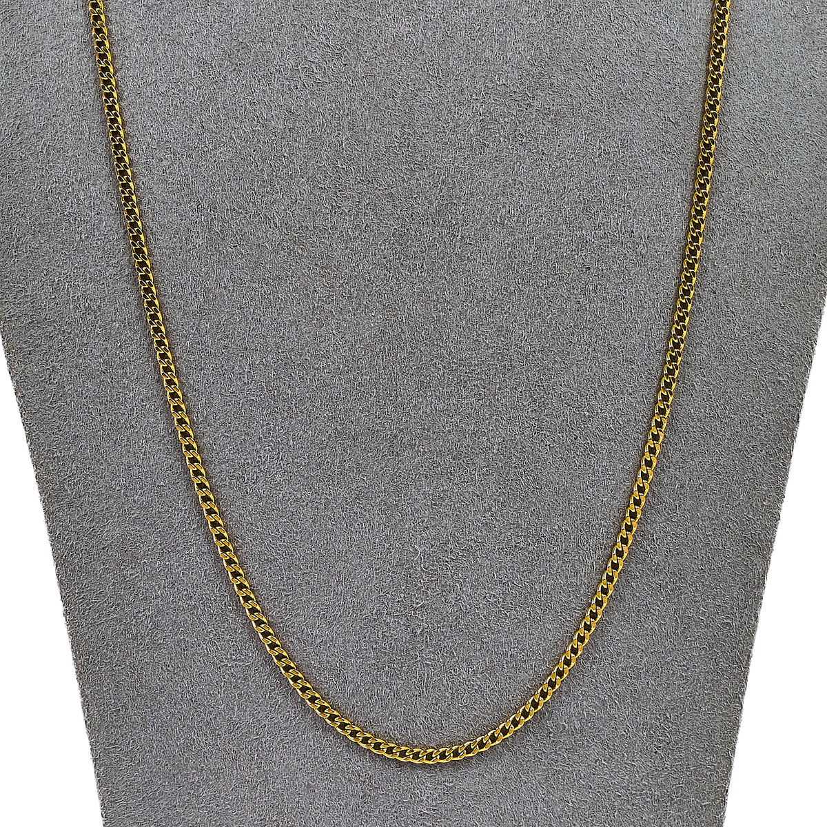 Pre-Owned 18ct Gold Curb Chain Necklace 24 Inch