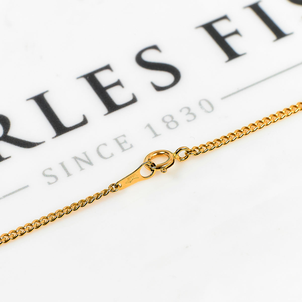 Pre-Owned 18ct Gold Curb Chain Necklace 24 Inch