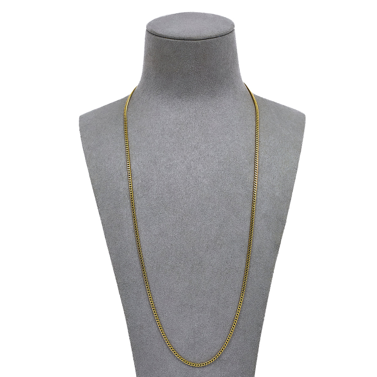 Pre-Owned 18ct Gold Curb Chain Necklace 24 Inch