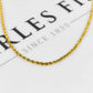 Pre-Owned 9ct Gold Rope Chain Bracelet 7 Inch