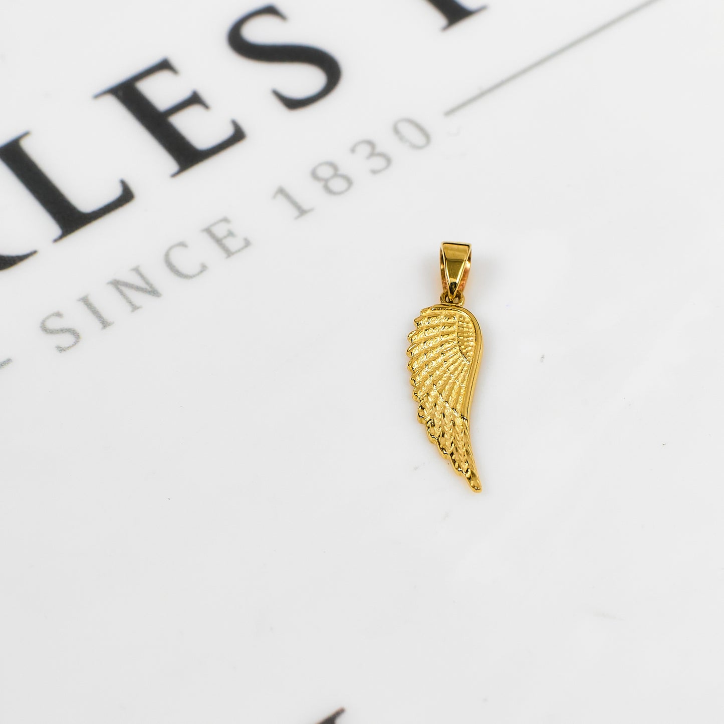 Pre-Owned 14ct Gold Angel Wing Pendant
