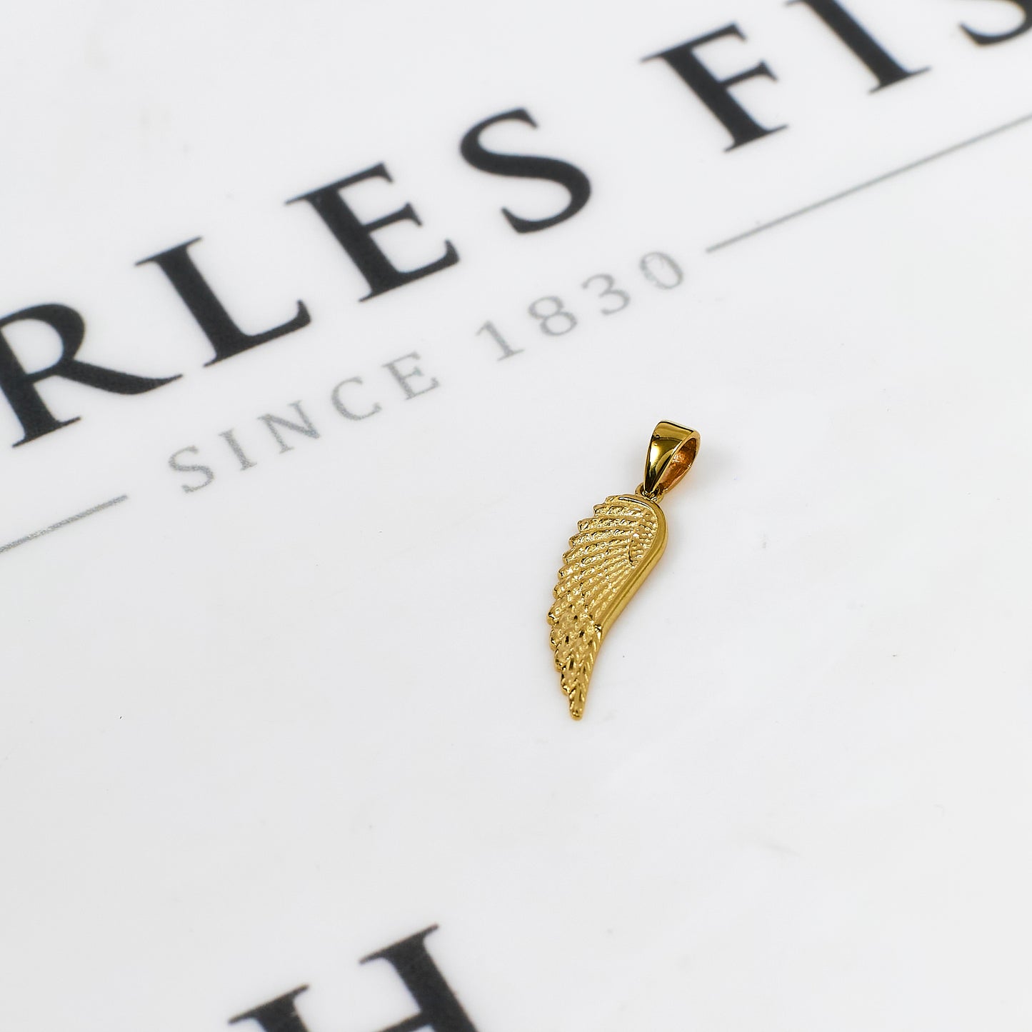 Pre-Owned 14ct Gold Angel Wing Pendant