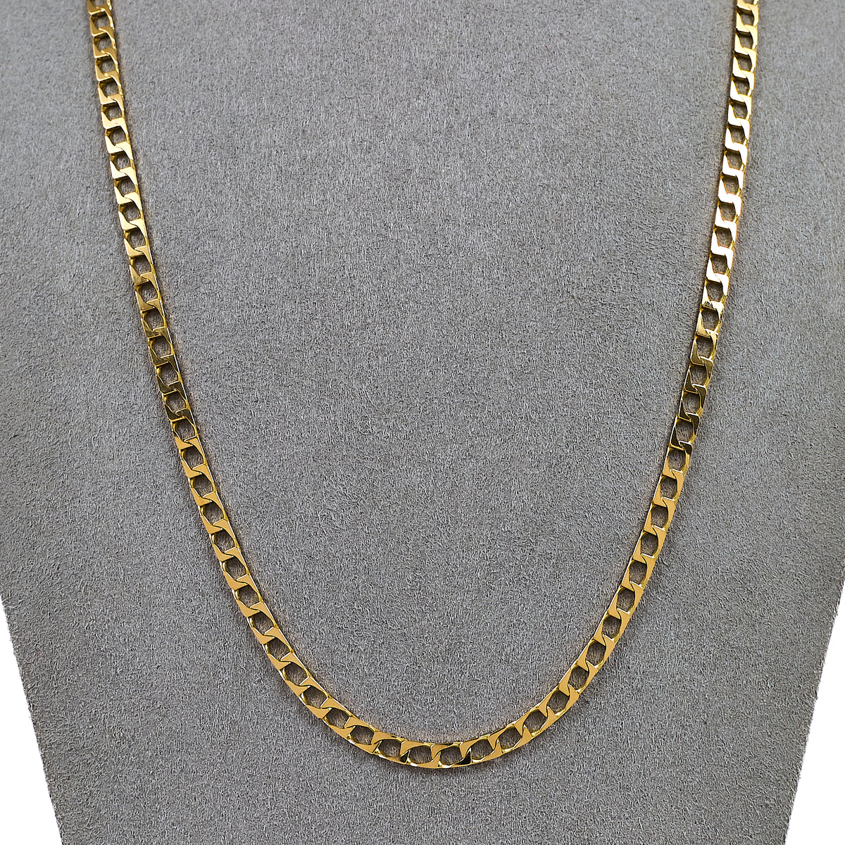 Pre-Owned 9ct Gold Curb Chain Necklace 20 Inch