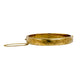 Pre-Owned 9ct Gold Patterned Hinged Bangle & Safety Chain