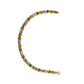 Pre-Owned 9ct Gold 2 Tone X & Faceted Link Bracelet 7.5 Inch