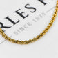Pre-Owned 9ct Gold Rope Chain Bracelet 7 Inch