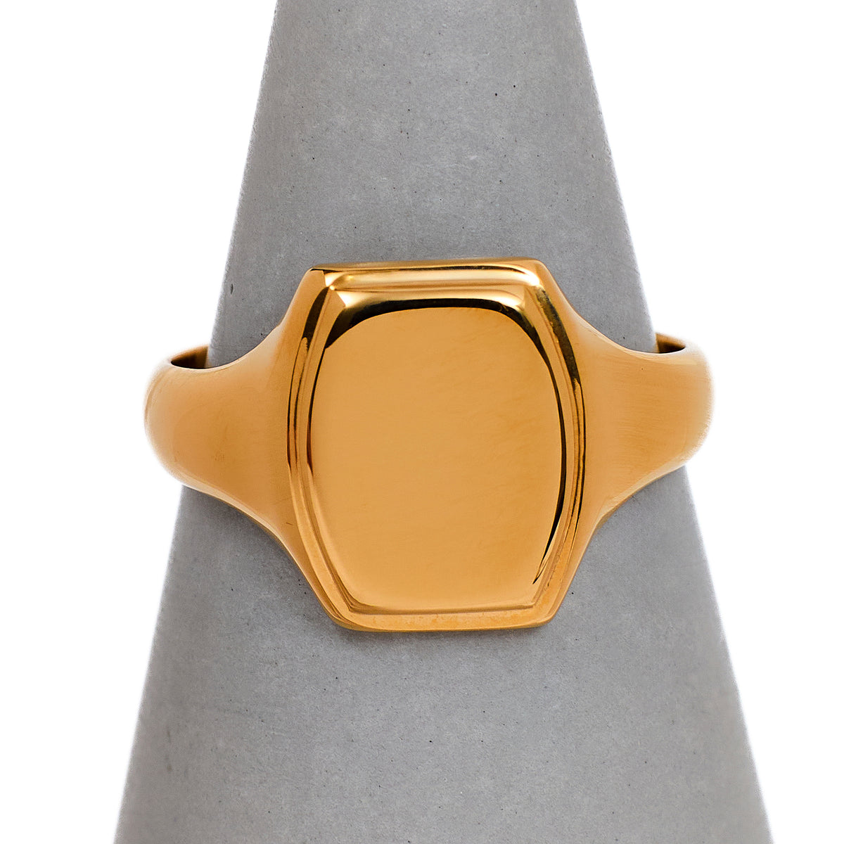 Pre-Owned 18ct Gold Signet Ring Chester Hallmark 1922