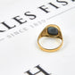 Pre-Owned 9ct Gold Intaglio Hematite Signet Ring Size S