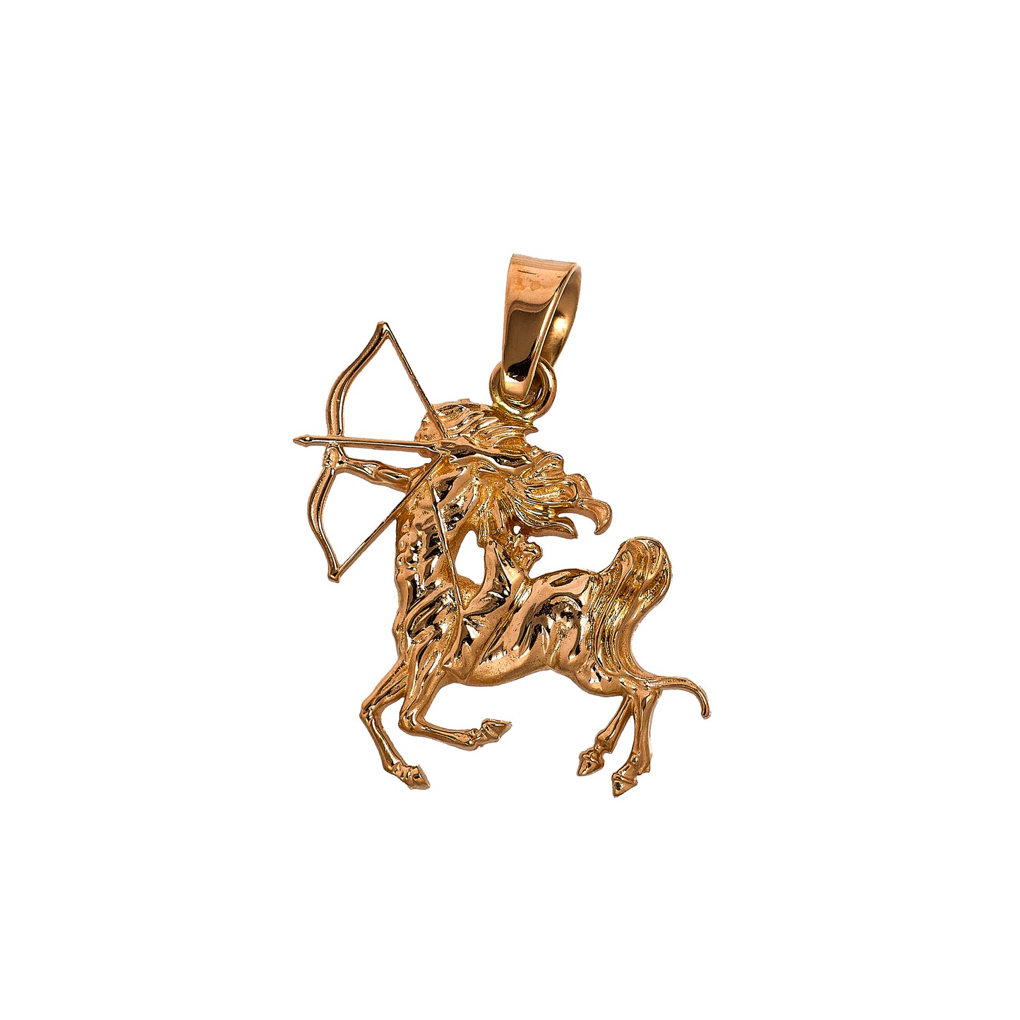 Pre-Owned 14ct Rose Gold Sagittarius Zodiac Pendant