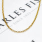 Pre-Owned 9ct Gold Belcher Chain Necklace 34 Inch